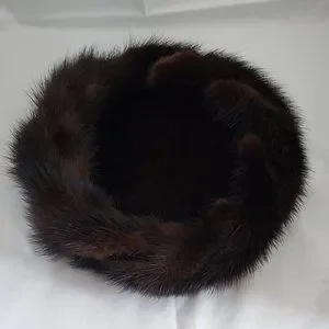 Vintage 50s Brown Mink Velvet Pillbox Hat Coralie il_fullxfull.5594380480_rc0a.jpg main image 2